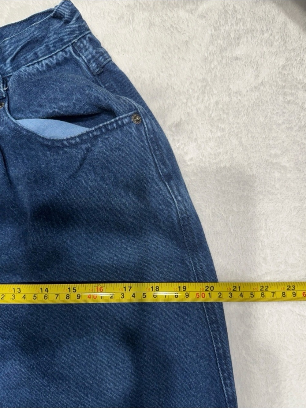 Vintage Britannia Jeans Size 6 High Rise Pleated Tapered Mom Jeans 100% Cotton - Picture 7 of 9